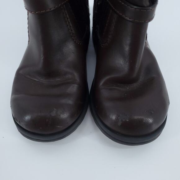 Stride Rite Girl Toddler SR Ella Rose Tall Brown Riding Boot Inside Zipper| 8T - Picture 5 of 7